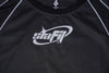 SIA-FIT “BLACK/REFLECTIVE MESH WORKOUT SHRIT