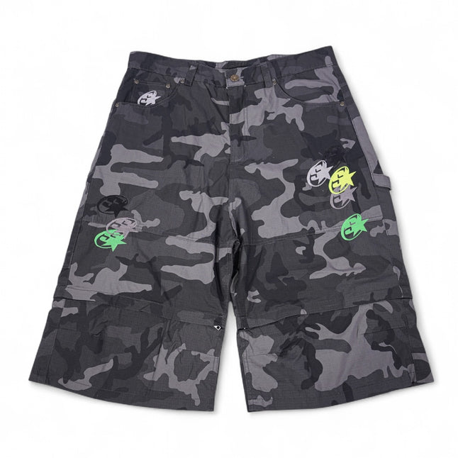 SIA “BLACK CAMO” RIPSTOP CONVERTIBLE SHORTS