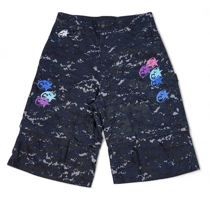 SIA “NAVY” DIGITAL CAMO RIPSTOP CONVERTIBLE SHORTS