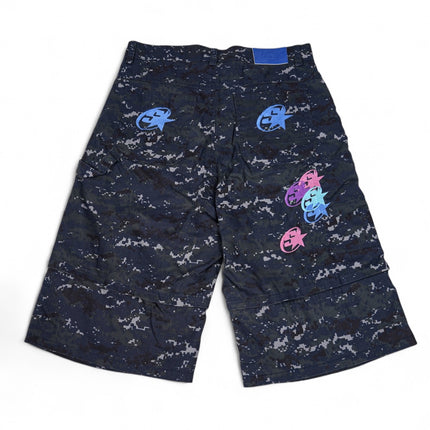 SIA “NAVY” DIGITAL CAMO RIPSTOP CONVERTIBLE SHORTS