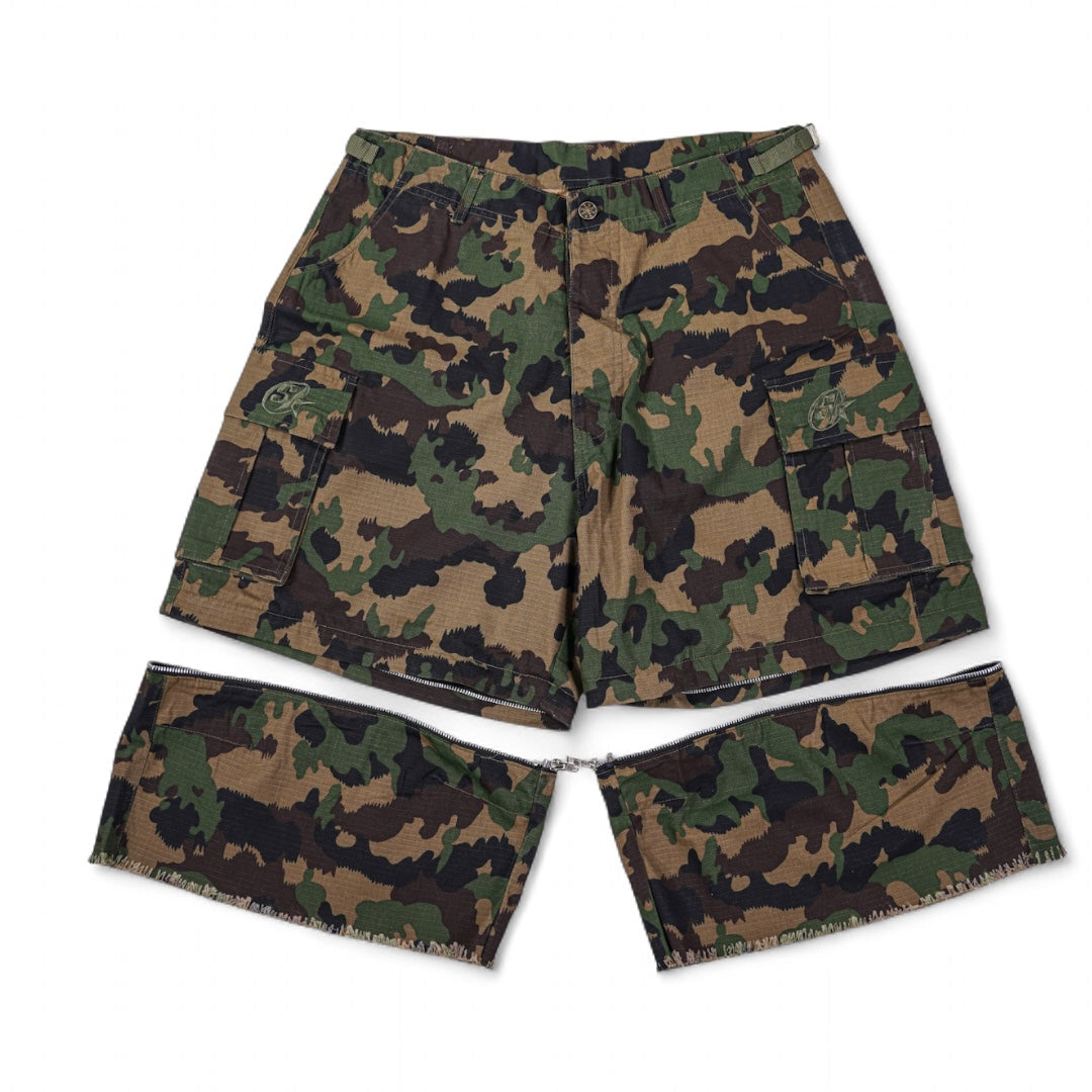 SIA “ARMY CAMO” EXTENDED CONVERTIBLE SHORTS