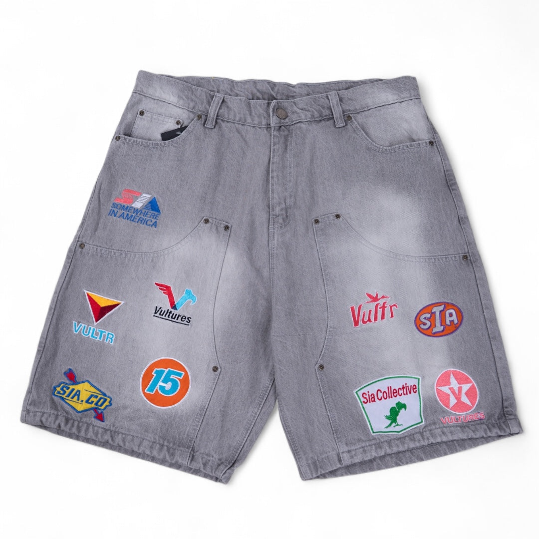 RACING SHORTS (LIGHT GREY)