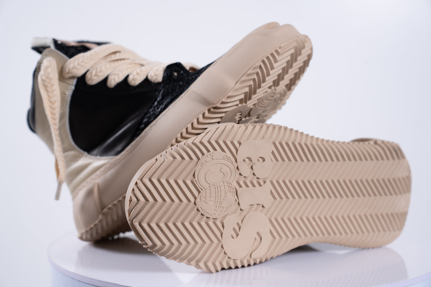 SUPASK8 HIGH (NOIR CREAM)