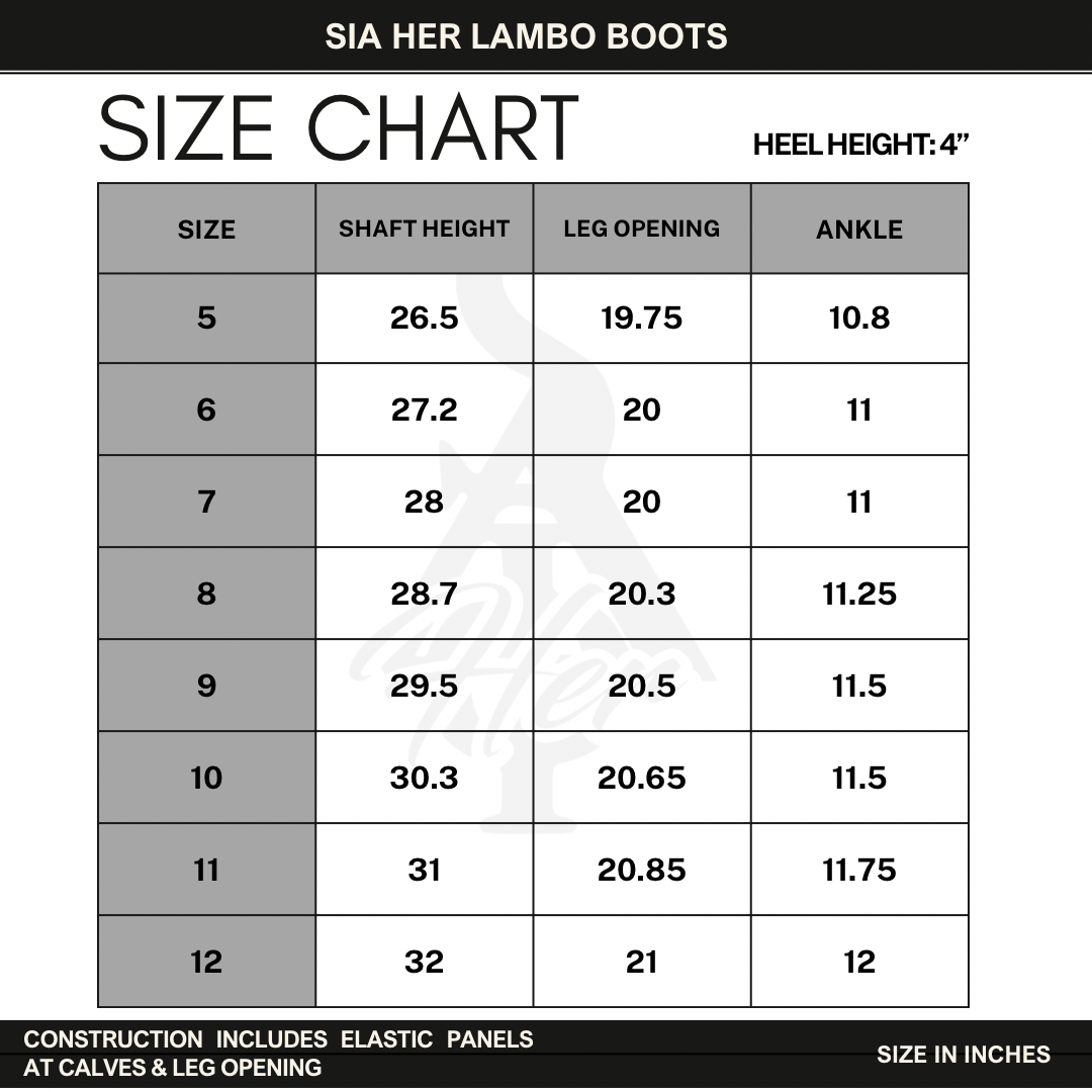 SIA HER LAMBO BOOTS (NIMBUS)