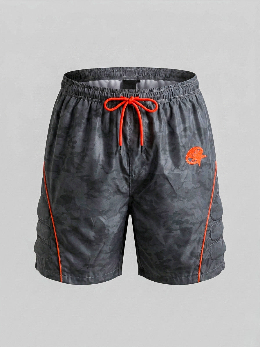 CAMOUFLAGE REFLECTIVE MOTOCROSS BOARD SHORTS