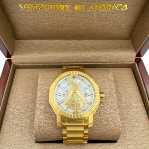 
                  
                    Load image into Gallery viewer, SIA &amp;quot;GOLD&amp;quot; 44 CHRONO WATCH
                  
                