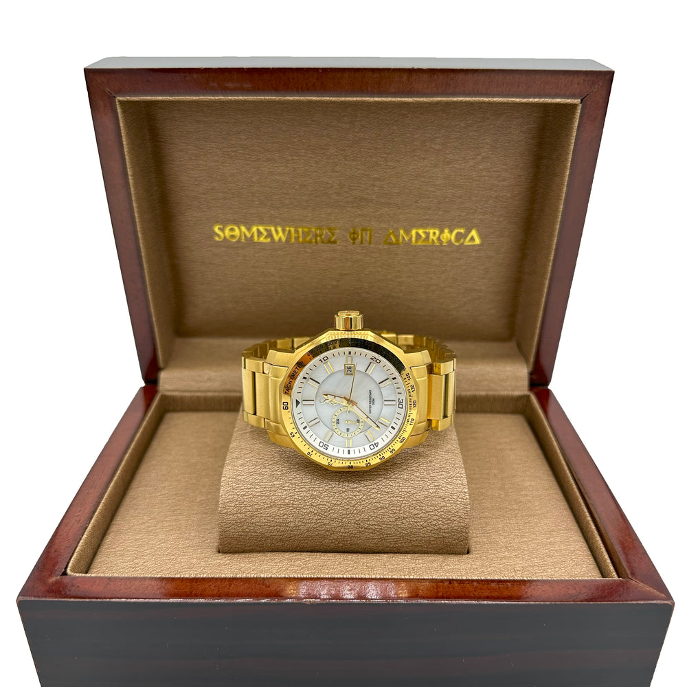 
                  
                    Load image into Gallery viewer, SIA &amp;quot;GOLD&amp;quot; 44 CHRONO WATCH
                  
                
