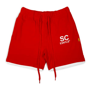 
                  
                    Load image into Gallery viewer, SIA &amp;quot;RED&amp;quot; ESNTLS SHORTS
                  
                