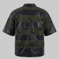 Leather Drop Shoulder Camo Polo (Purple)