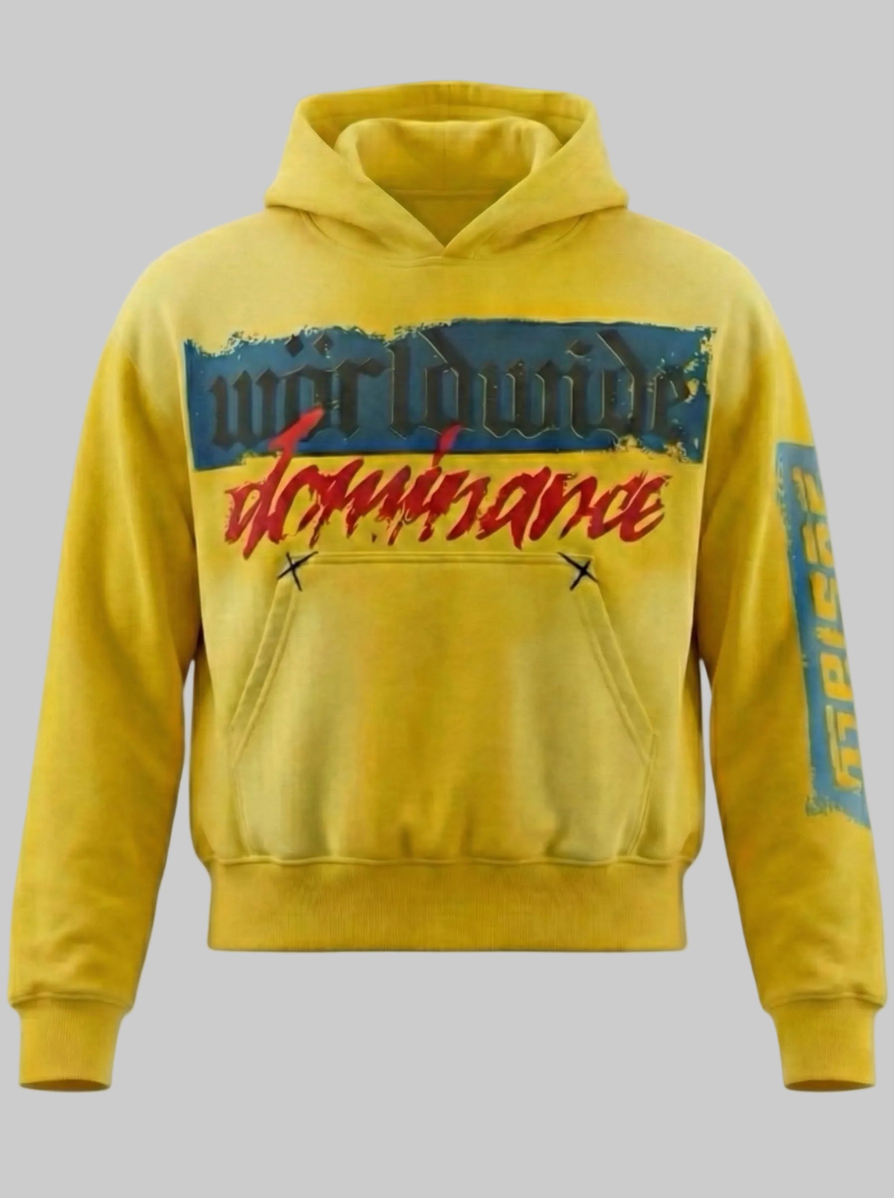Worldwide Dominance Vintage Graphic Hoodie (Wolverine)