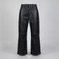 LEATHER MOTO PADDED PANTS (BLACK)