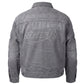 MOTO DENIM JACKET (Grey)