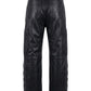LEATHER MOTO PADDED PANTS (BLACK)