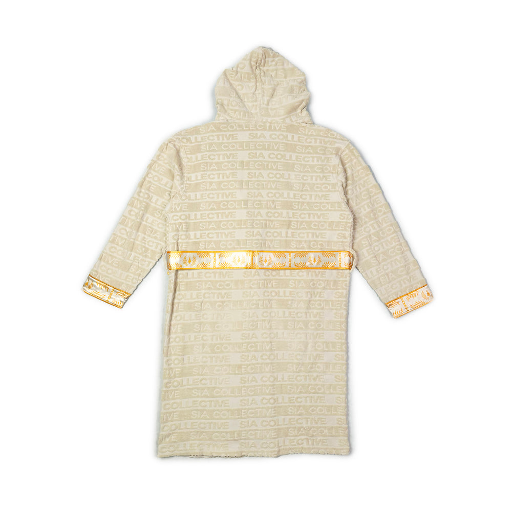 
                  
                    Load image into Gallery viewer, SIA &amp;quot;CREAM&amp;quot; LUX HOODED ROBE
                  
                