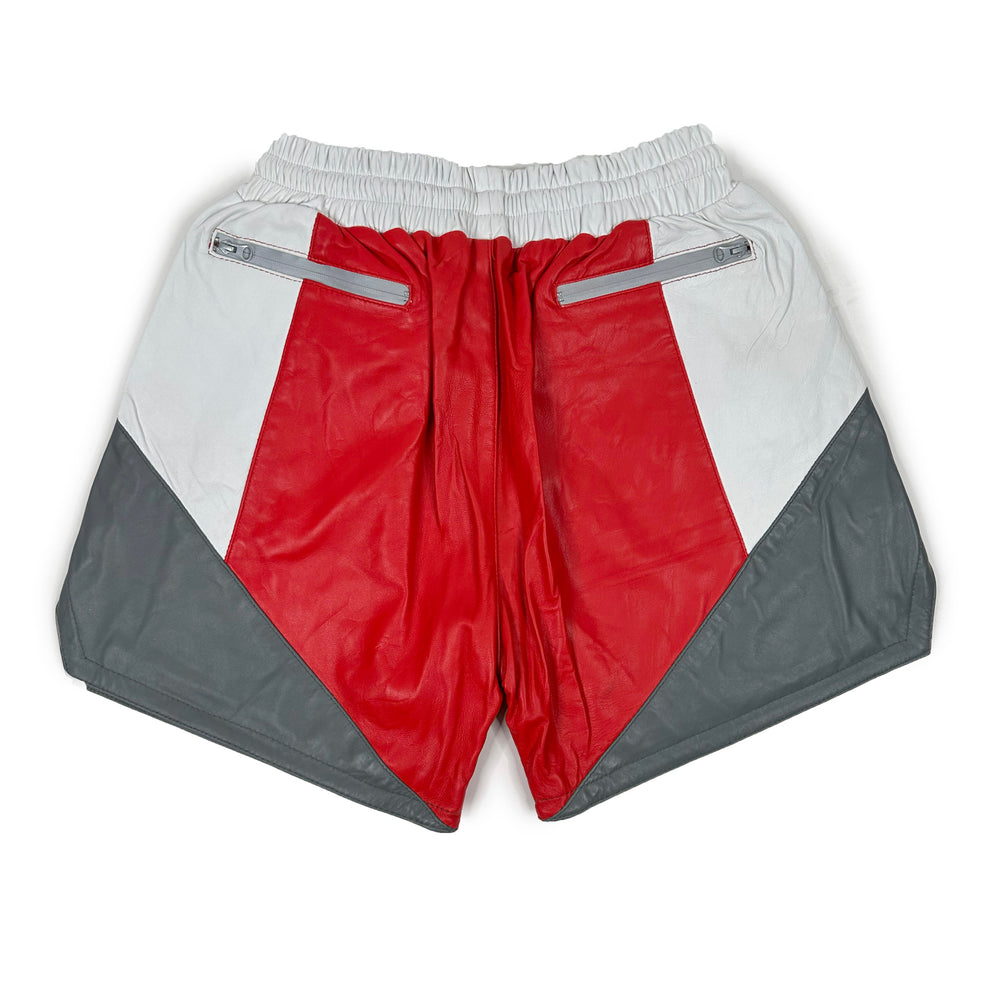 
                  
                    Load image into Gallery viewer, SIA &amp;quot;SPORTS RED&amp;quot; LEATHER SHORTS
                  
                