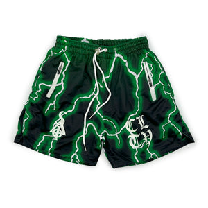 
                  
                    Load image into Gallery viewer, SIA &amp;quot;GREEN LIGHTNING&amp;quot; Mesh Shorts
                  
                