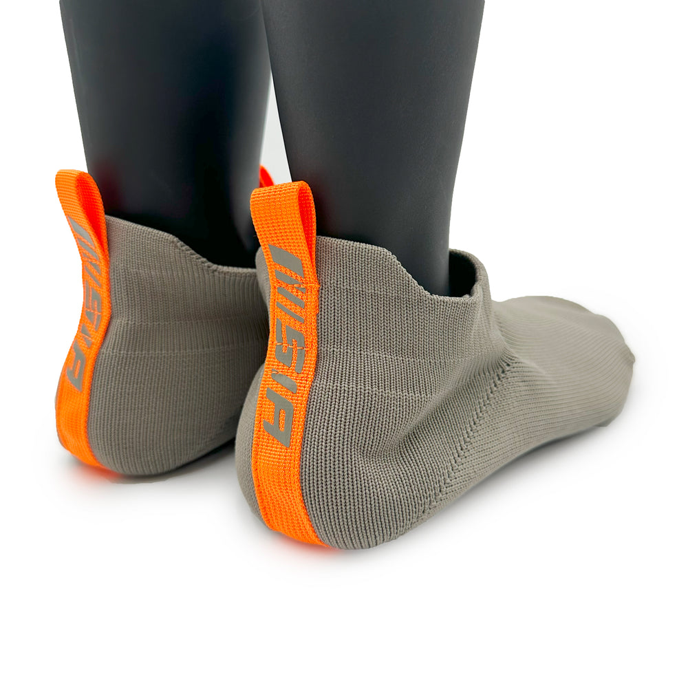 
                  
                    Load image into Gallery viewer, SIA KNIT &amp;quot;GREY/ORANGE&amp;quot; BOOTIES
                  
                