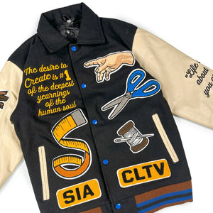 
                  
                    Load image into Gallery viewer, SIA &amp;quot;CREAZIONE&amp;quot; VARSITY JACKET
                  
                