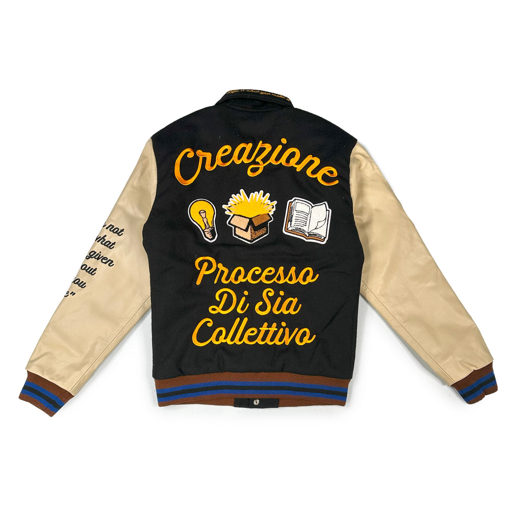 
                  
                    Load image into Gallery viewer, SIA &amp;quot;CREAZIONE&amp;quot; VARSITY JACKET
                  
                