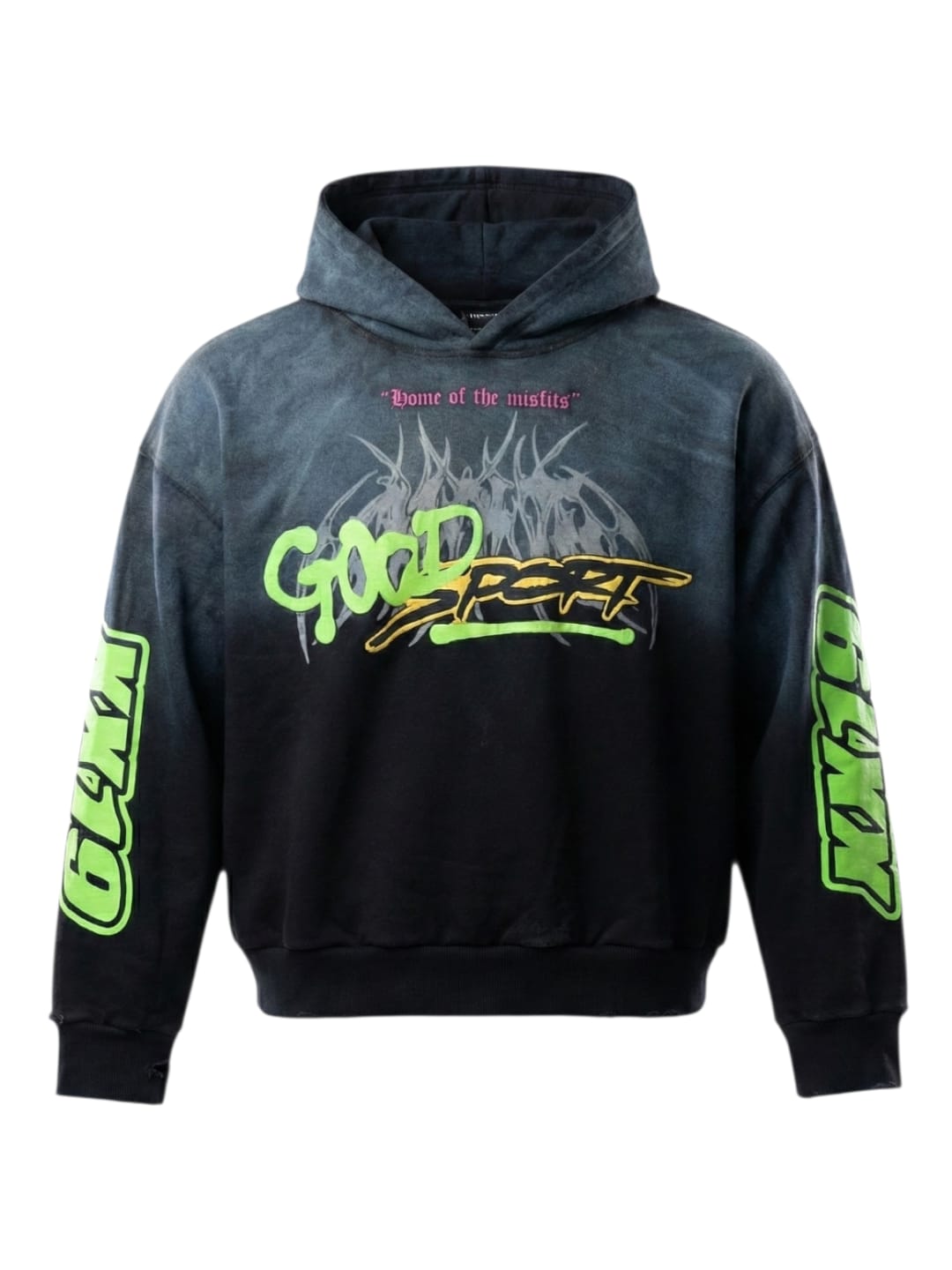 “GOOD SPORT” FLAME HOODIE