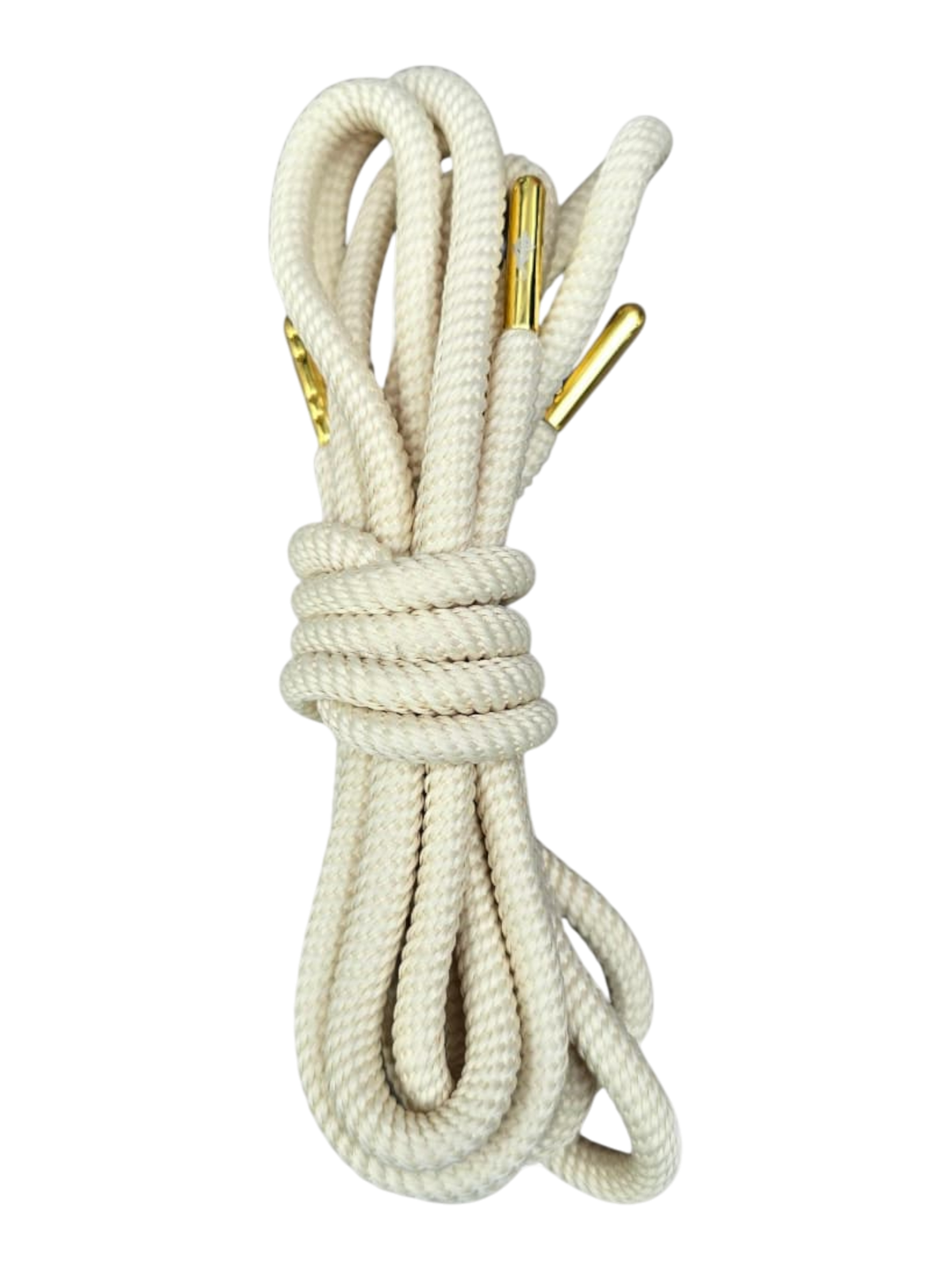 "CREAM WITH GOLD TIP" ROPE LACES (Labor Day ‘26)