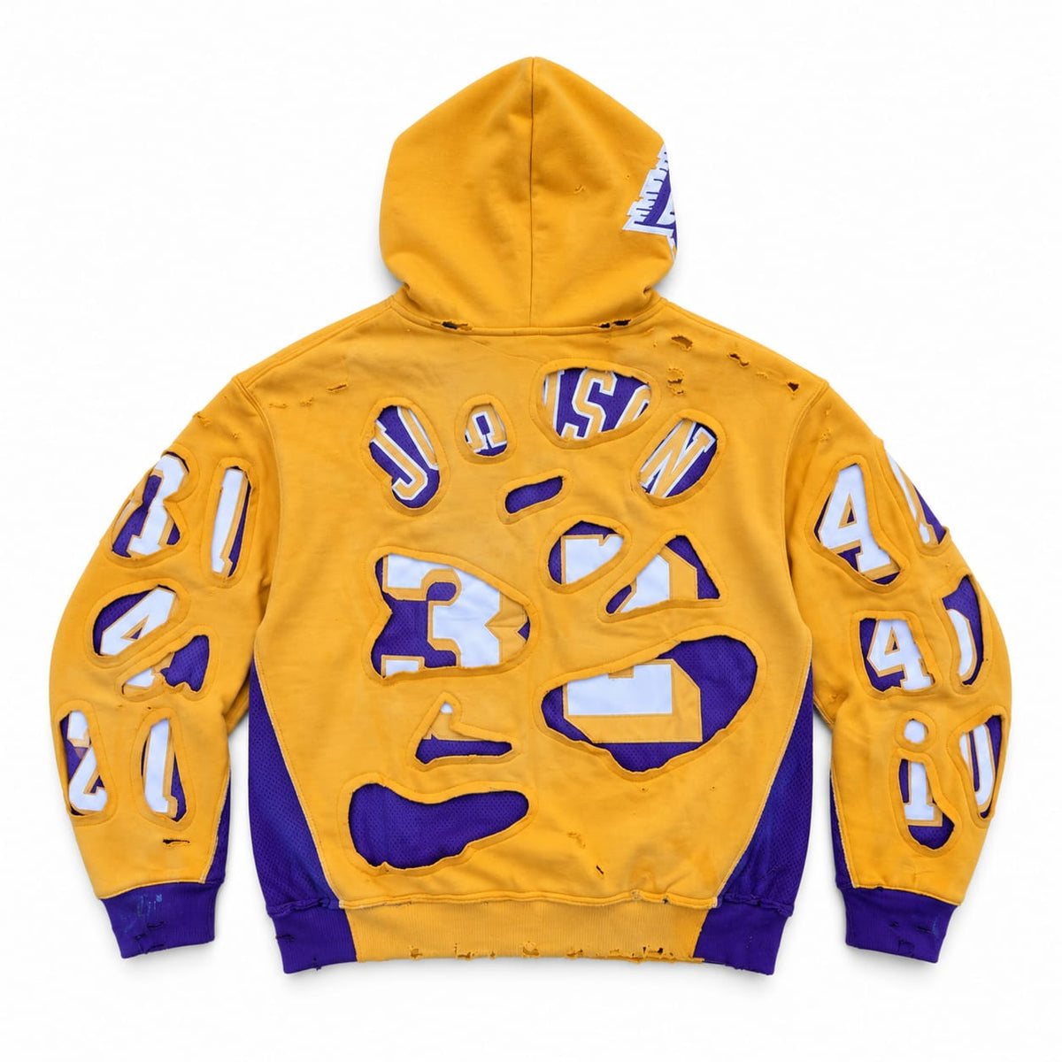 (PREORDER!!!!!) HANDMADE UPCYCLE HOODIE - L. A.