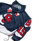 (PREORDER!!!!!) HANDMADE UPCYCLE HOODIE - DREAMTEAM (NAVY)