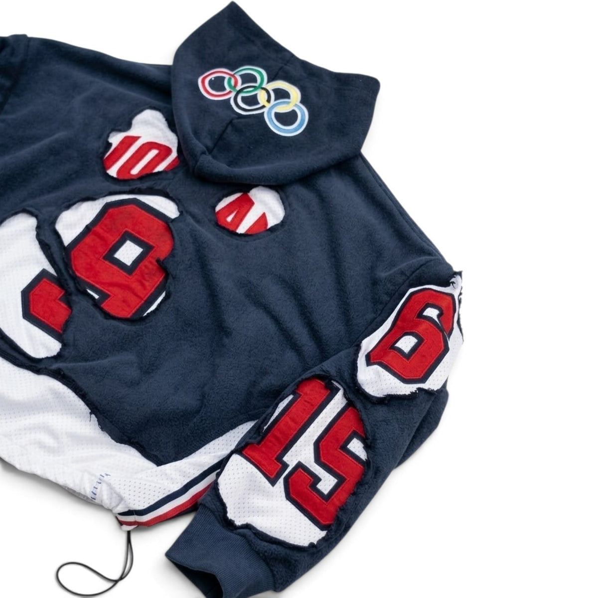 (PREORDER!!!!!) HANDMADE UPCYCLE HOODIE - DREAMTEAM (NAVY)