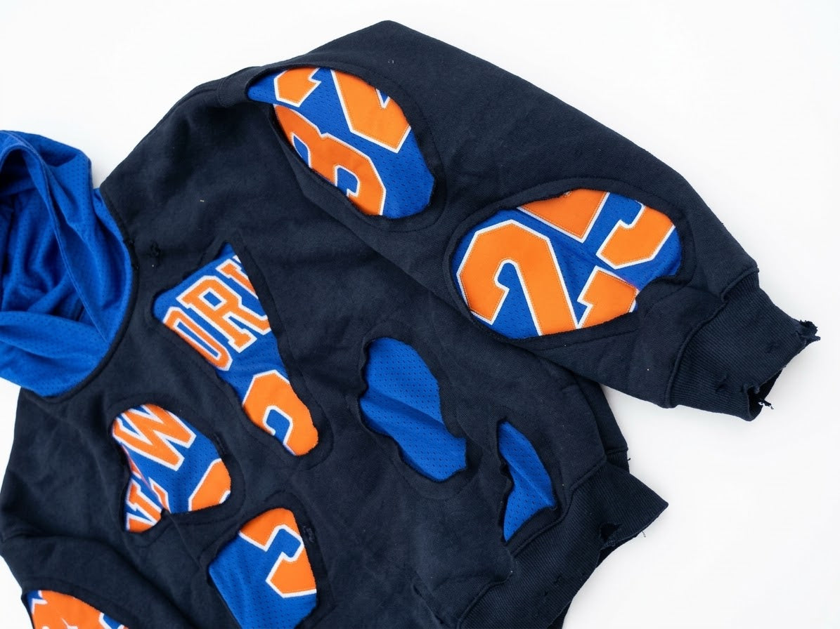 (PREORDER!!!!!) HANDMADE UPCYCLE HOODIE - NYC