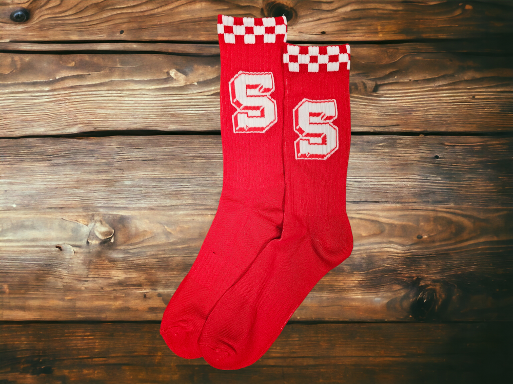 
                  
                    Load image into Gallery viewer, SIA &amp;quot;CHECKERED&amp;quot; VARSITY SOCKS
                  
                