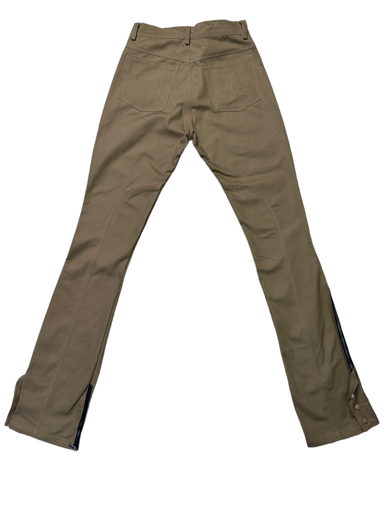 
                  
                    Load image into Gallery viewer, SIA STACKED &amp;quot;BLICKIES&amp;quot; TAN WORK PANTS V2
                  
                