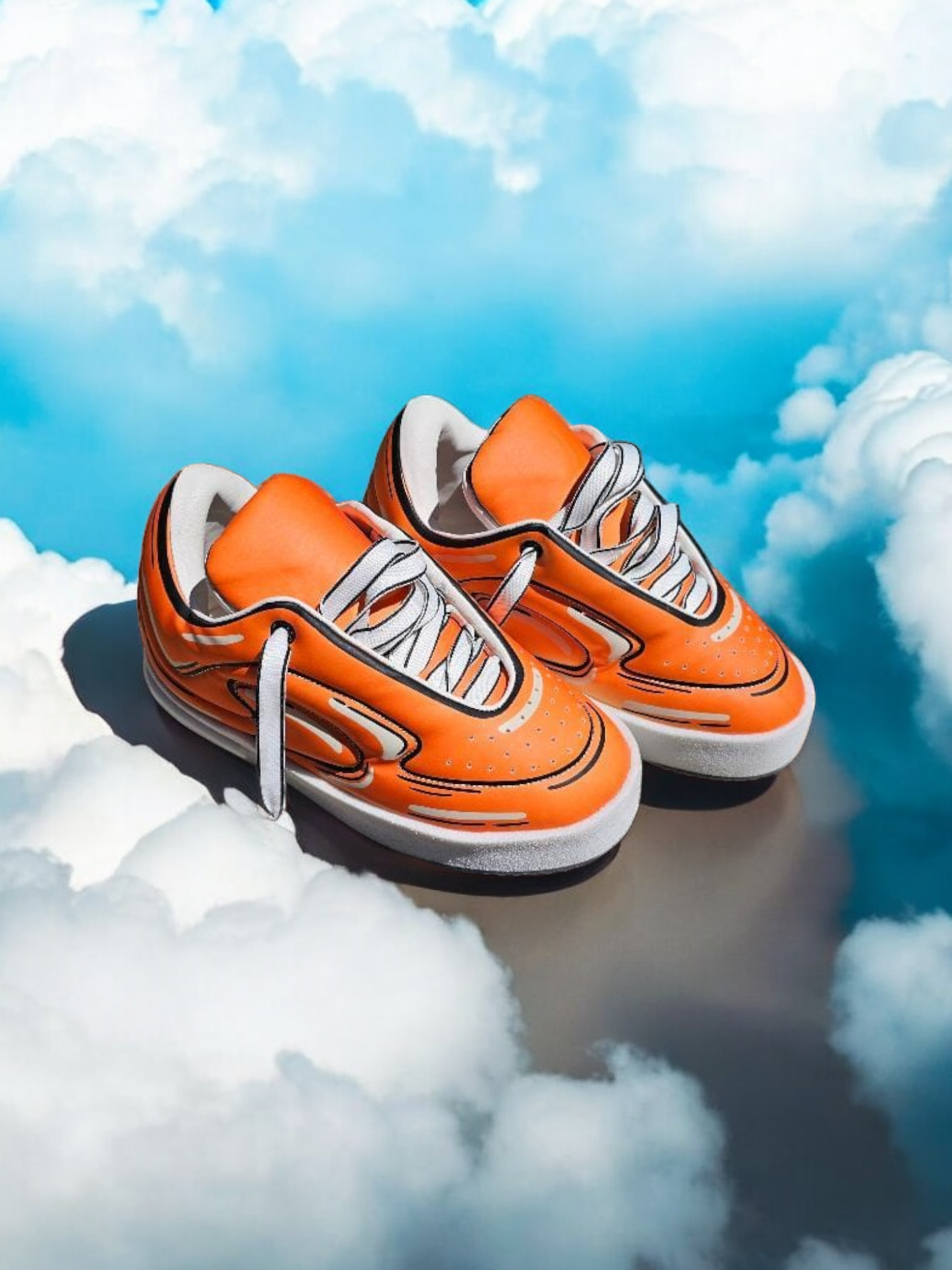 FW/24 SIA "ORANGE SUNBURST" BARMINSKI COLOR CHANGING SUPA CLOUDS