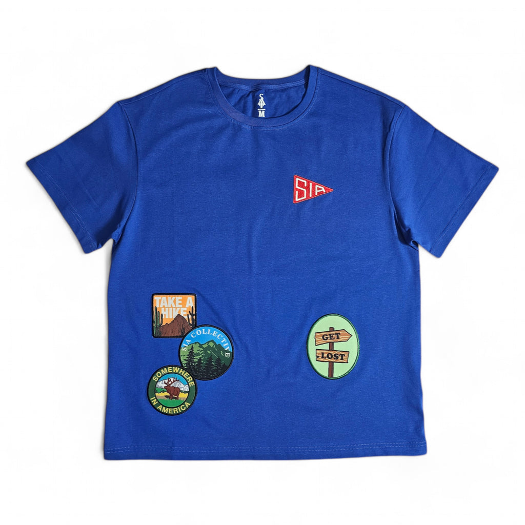 FW/24 SIA TAKE A HIKE "BLUE" T-SHIRT