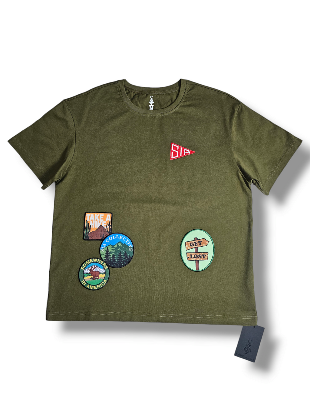 FW/24 SIA TAKE A HIKE "OLIVE" T-SHIRT