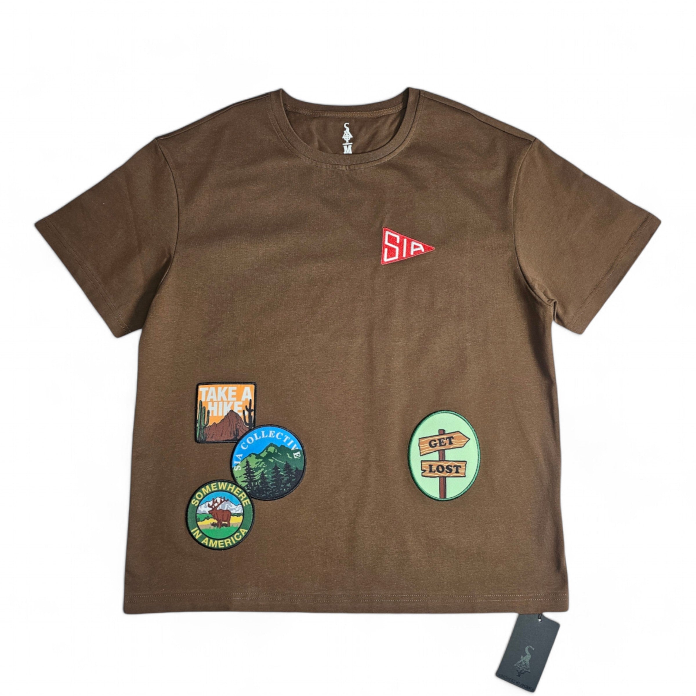 FW/24 SIA TAKE A HIKE "BROWN" T-SHIRT