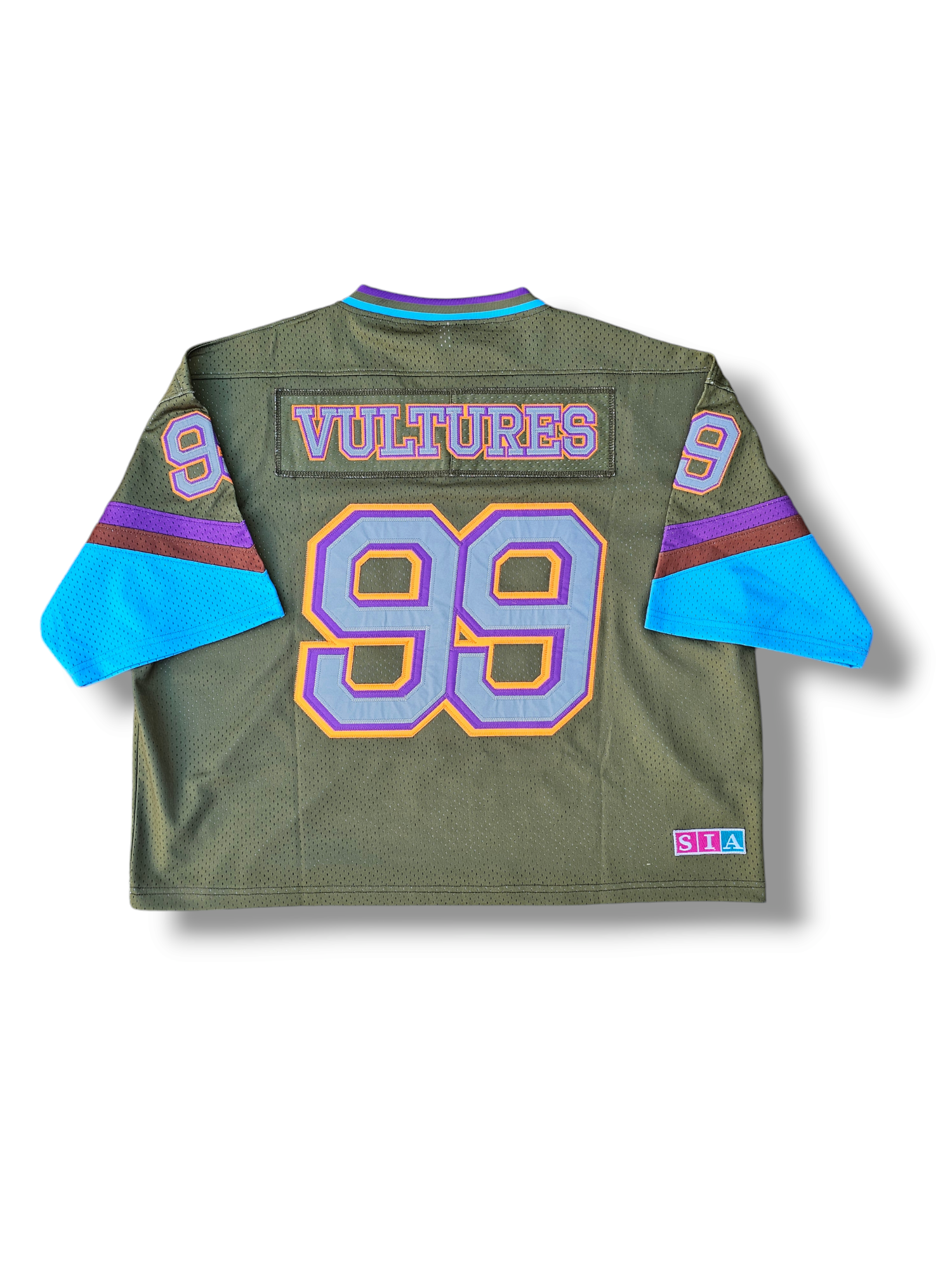 FW/24 SIA "NEW YORK VULTURES" BOTANICAL GARDEN BOX CUT HOCKEY JERSEY W/ REFLECTIVE NUMBERS