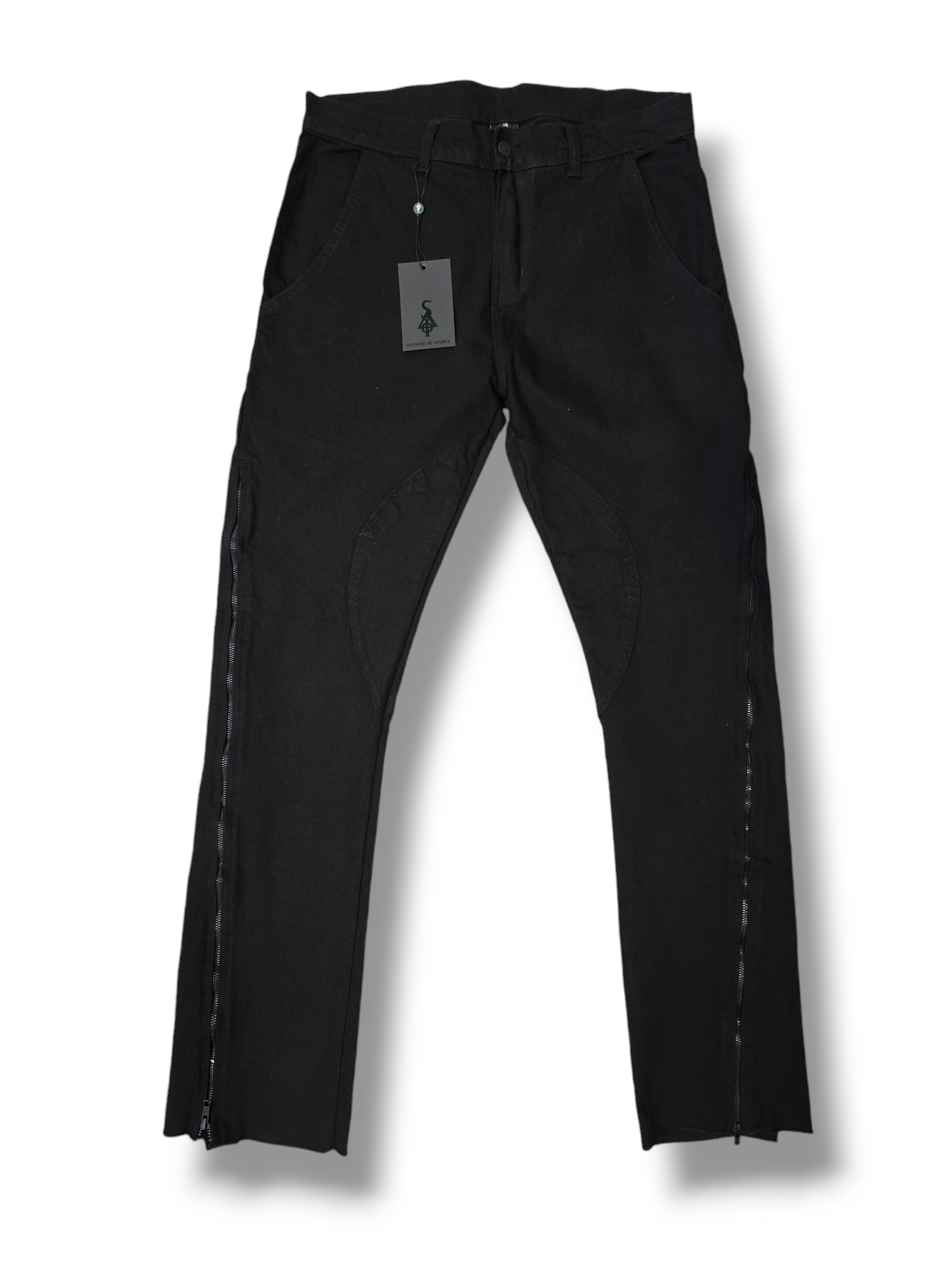 FW/24 SIA "BLACK" RAWEDGE TWOWAY JEANS