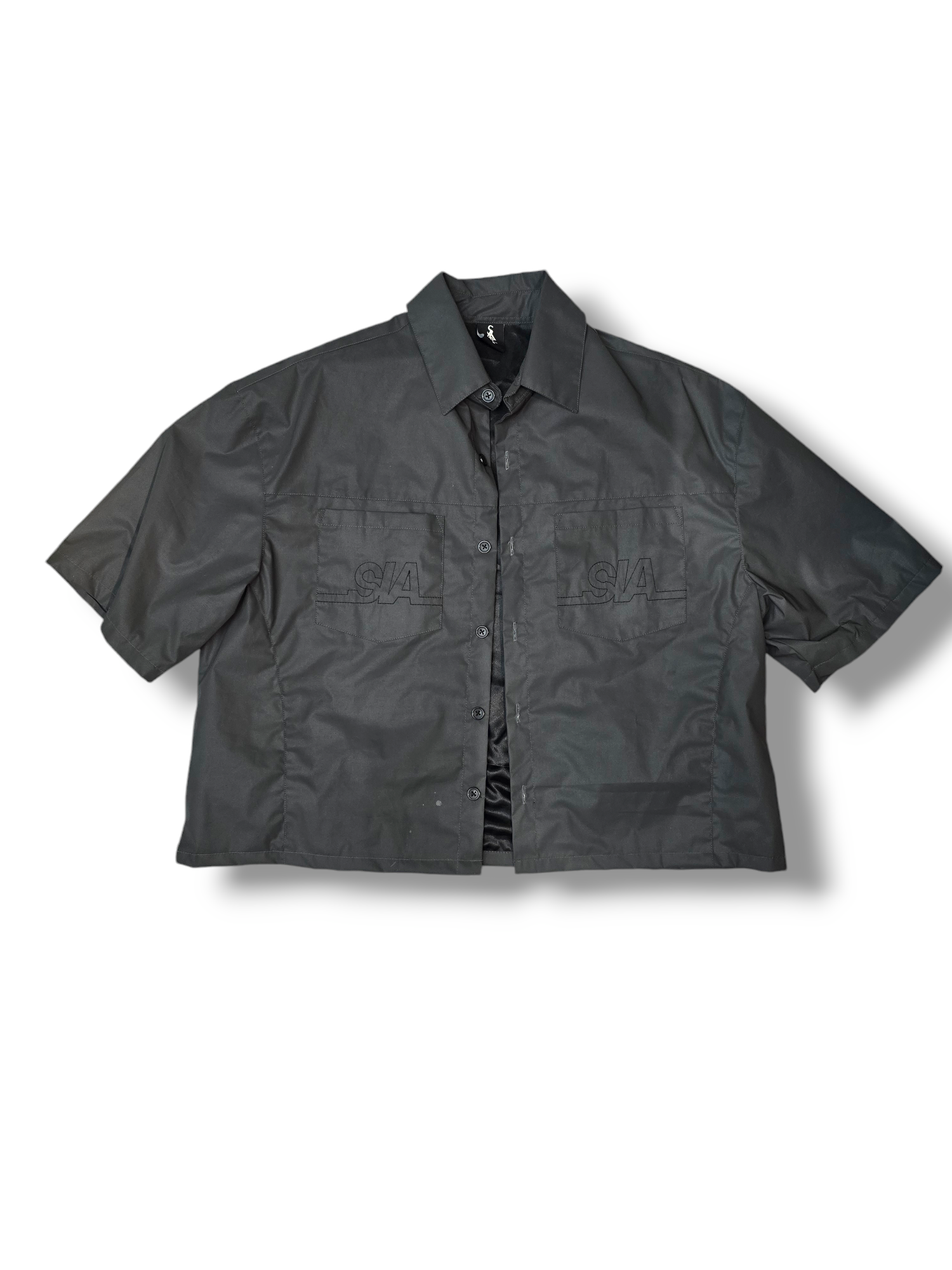 FW/24 SIA "BLACK" BOX CUT REFLECTIVE SHIRT