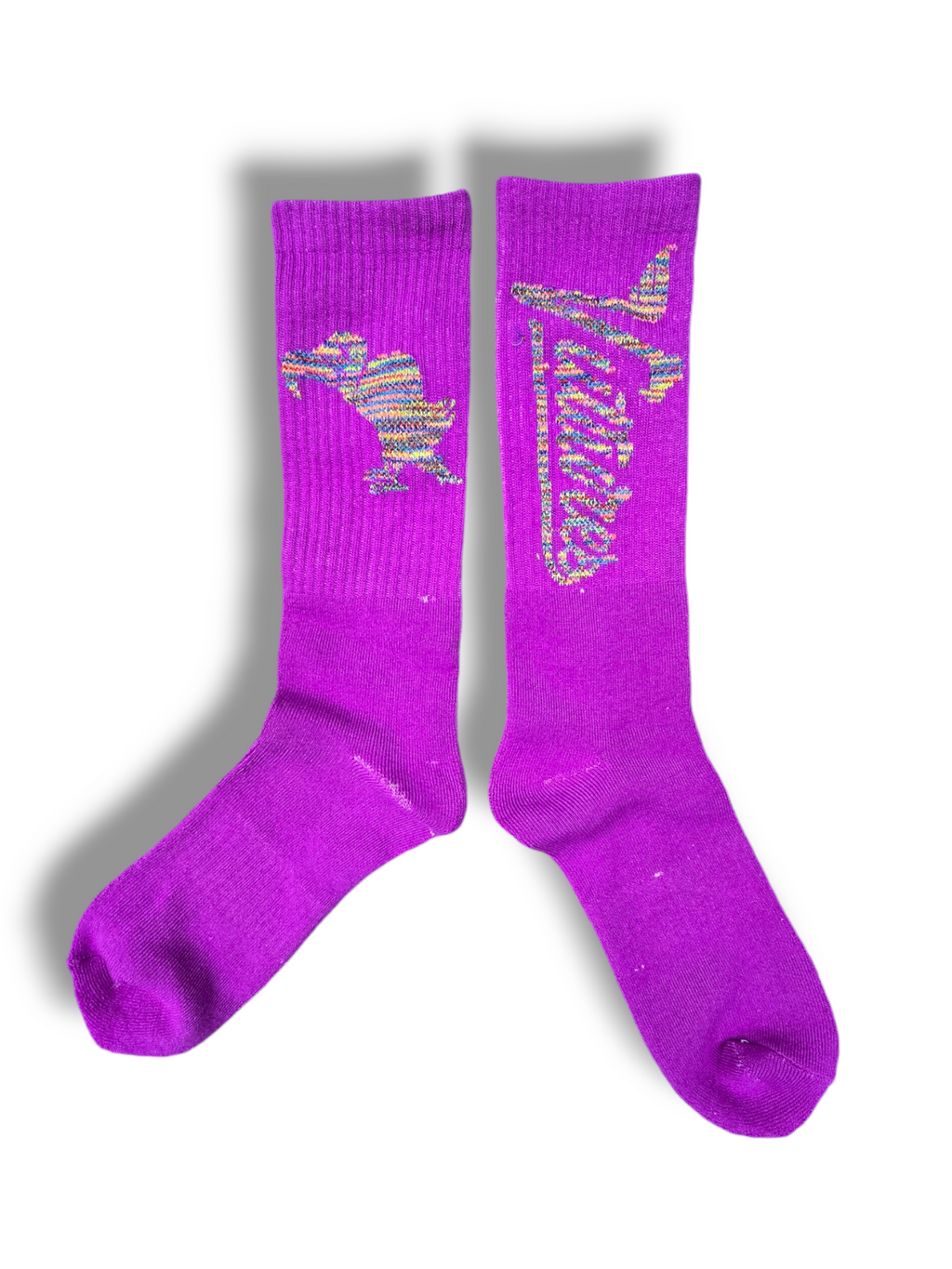 FW/24 SIA "VIOLET" RAINDOW REFLECTIVE VULTR SOCKS