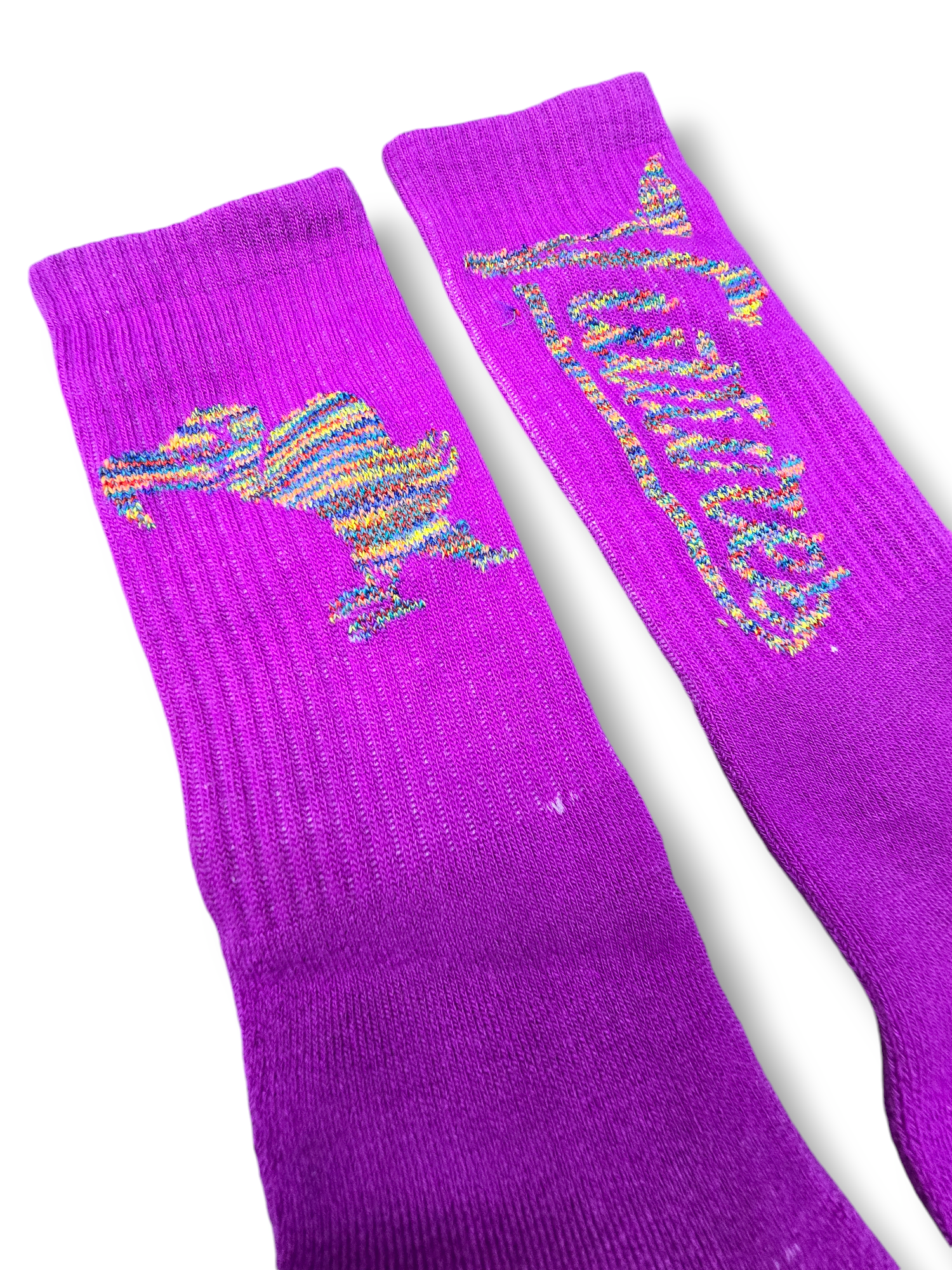 FW/24 SIA "VIOLET" RAINDOW REFLECTIVE VULTR SOCKS