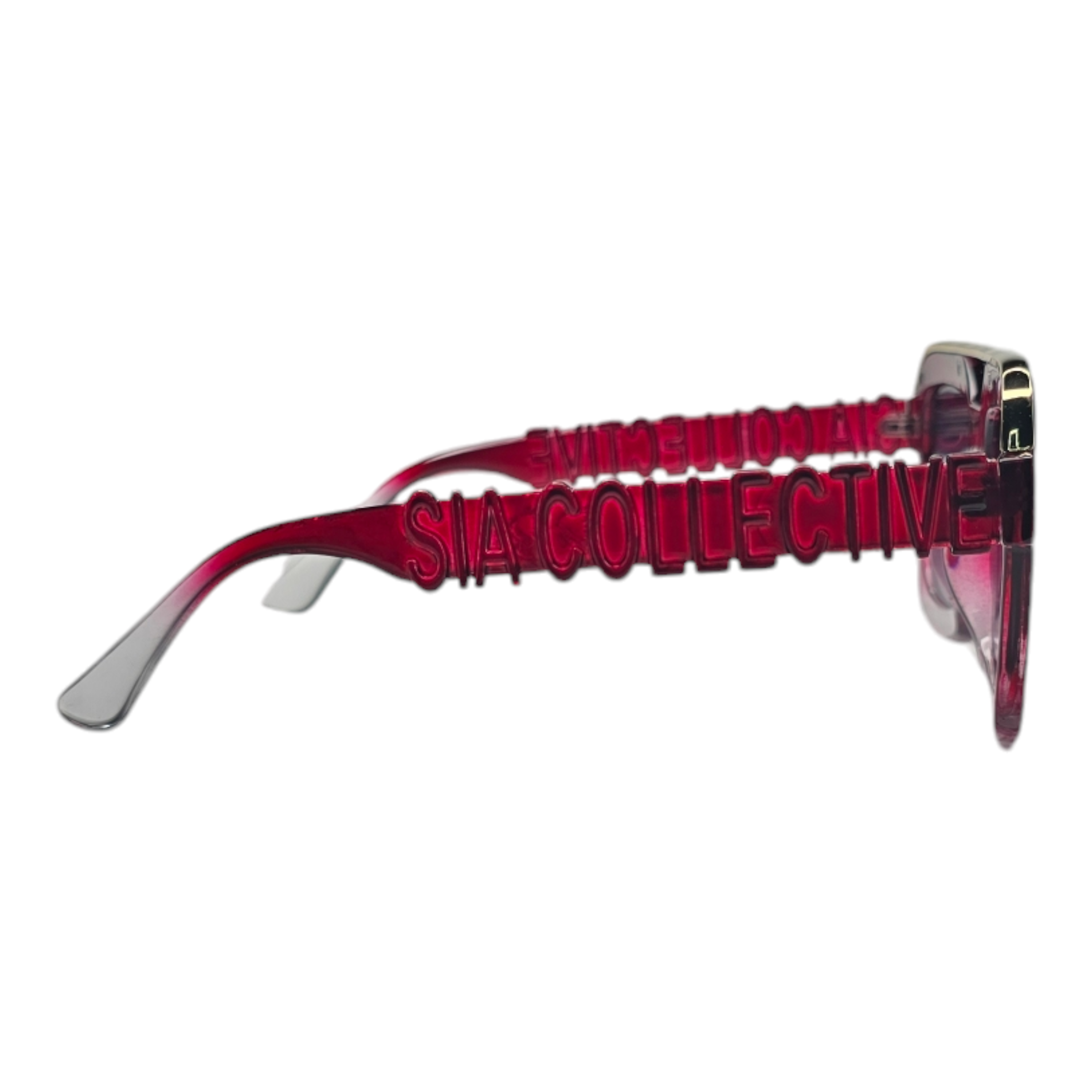 SIA "BURGUNDY2CLEAR FADE" EZE GLASSES