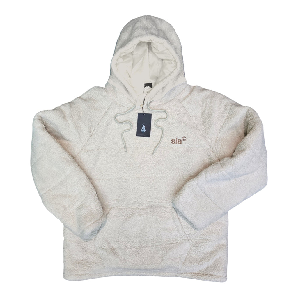 FW/24 SIA SHERPA "CREAM" PUFFER HOODIE