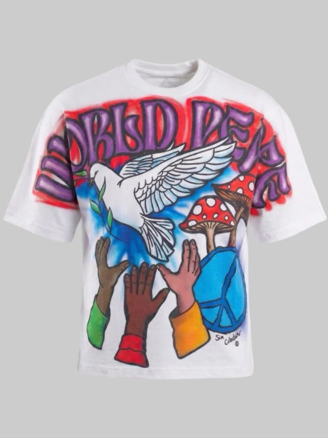 Oversized Art Tee (WORLD PEACE)