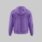 Distressed Relaxed Hoodie (Purple)