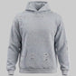 Distressed Relaxed Hoodie (Gray)