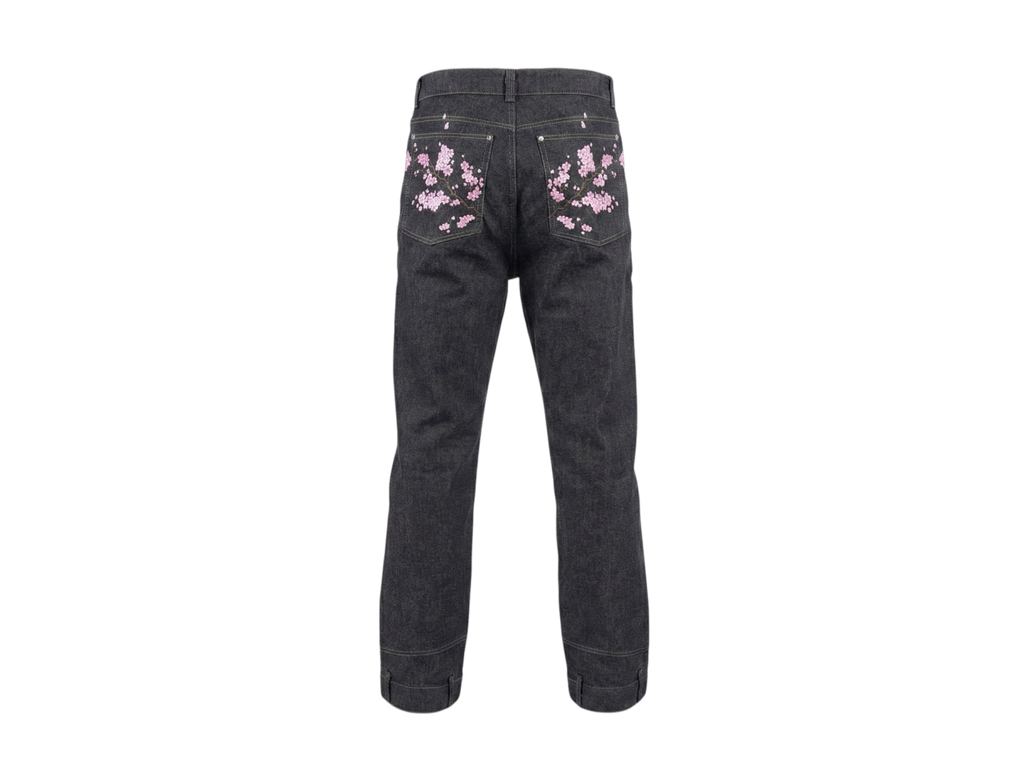 Cherry Blossom Artisan Denim (Black)