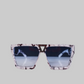 CUBAN CHAIN GLASSES (White Marble)