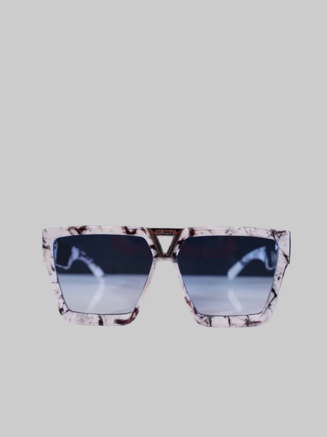 CUBAN CHAIN GLASSES (White Marble)