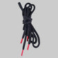REFLECTIVE ROPE LACES (Black w/ Red tips )