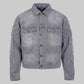 MOTO DENIM JACKET (Grey)
